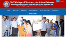 Tablet Screenshot of mjfveterinarycollege.org